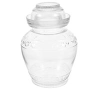 Healvian Bocal en Verre pour Cornichons 2,5 Kg Design Simple, Stockage Hermétique et Haute Résistance, pour Fermentation en Restaurant Plusieurs styles