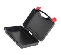 Healvian Boîte à Outils Portable Grosse Capacité de Rangement en Plastique Noir Robuste et Pratique pour Usage Électrique et Déplacement