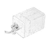 Healvian Boîte de Rangement Polyvalente Couvercle pour Cotons et Cure-Dents Accessoires de Salle de Bain Compacte