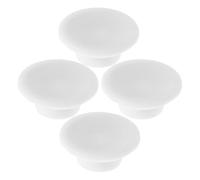 Healvian Bouchon de Vidange du Réfrigérateur en Caoutchouc Blanc, Rond, Lot de 4pcs, Étanchéité Haute Efficacité pour Congélateur, Prévention des Fuites D'air Froid