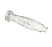 Healvian Bouteille Décorative Bouchon en Bois en Verre de Poisson Design Élégant pour Parfum, Décoration Intérieure