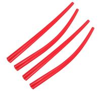 Healvian Buse Allongée en Plastique Rouge pour Pistolet à Mastic Dur, Application de Précision, Compatible Universellement, pour L'étanchéité Porte et Fenêtre, Longueur 10,2 Pouces