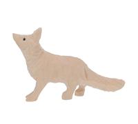 Healvian Figurine en Bois Naturel de Renard à Peindre, Décoration D'étagère Rustique Farmhouse, Surface à Peindre, pour Projets Créatifs et Décoration de Table
