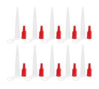 Healvian Lot de 10 Set de Set de Buses Applicatrices pour Mastic en Abs avec Bouchons D'étanchéité, Matériau Robuste, Facile à Appliquer, pour Carrelage Mural et Sol à Usage Domestique