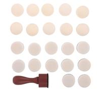 Healvian Outil de Mélange D'encre avec Mousse de Remplacement en Bois Mini Rond Portable Design Compact pour Embossage et Création de Cartes pour Débutants et Artistes