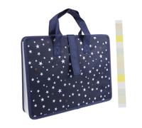 Healvian Paquet de Rangement pour Documents A4 à 13 Compartiments, Dossier Multicouche en Toile Oxford et Plastique, avec Poignée, Extensible, Imperméable, pour École et Bureau