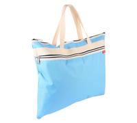 Healvian Pochette de Rangement Artistique A3 Zippée en Toile Bleue