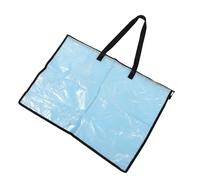 Healvian Pochette Zippée avec Poignée Sac de Rangement Transparent pour Affiches Portfolio et Documents pour Transport et Organisation