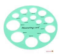 Healvian Pochoir Circulaire en Silicone Vert Portable pour Mesurer le Diamètre des Mamelons, Outil de Mesure Pratique pour Bras, en Extérieur et Facile à Transporter
