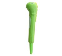 Healvian Stylo Gel à Encre 0,5mm de Dinosaure en Éponge Verte, Accessoire Scolaire Mignon Prise Confortable pour Prise de Notes et Dessin