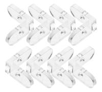 Healvian Supports d'angle en acrylique, équerre d'angle, 15 pièces, structure en L, fixation pour boîte en, rangement et bureau