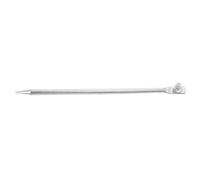 Healvian Tige de Mise la Terre Résistante à l'usure en Fer Argenté 12mmx300mm Performance Stable pour Usage Extérieur pour Antennes et Élevages en Plein Air