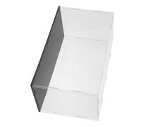 Healvian Vitrine Acrylique Transparente pour Chapeaux Signés avec Base Noire, Étui Léger et Anti-poussière, Boîte Rectangulaire Minimaliste pour Collectionneurs à Domicile