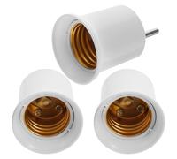 HEANUJJ 3 Pièces Adaptateur de Douille E27 vers E26 pour Lampes LED et Économie D'énergie, Matériau Abs et Cuivre, Conductivité Forte, Utilisation Facile pour Lampe Murale ou Veilleuse