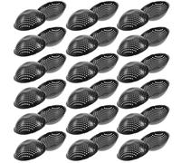 HEANUJJ 50pcs Joint de Drainage pour Pot de Fleurs en Plastique Noir, Filet Ventilé et Respirant pour Jardinière Extérieure, Adapté pour Fond de Pot ou Bassin en Céramique