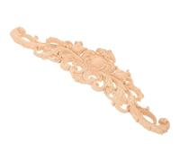 HEANUJJ Applique Facile à Peindre Beige en Bois Sculpté 30x8cm Motifs Sculptés Exquis pour Décoration Murale et Meubles Maison