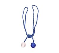 HEANUJJ Attache de Rideau à Double Boule Sangle Décorative Bleu en Polyester Facile à Utiliser sans Outils Lot de 1 Paire pour Chambre et Hôtel