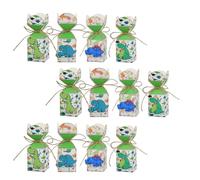 HEANUJJ Boîte à Bonbons Dinosaure 3d Écologique en Carton Blanc 250g, Pack de 12 pour Fête et Anniversaire, Design Vert Clair