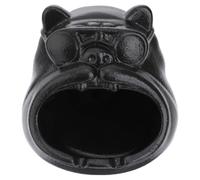 HEANUJJ Cendrier en Céramique Noir de Chien Filtre, Sûr et Décoratif, pour Bureau ou Hôtel, Garde la Pièce Propre