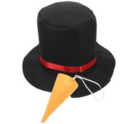 HEANUJJ Chapeau de Bonhomme de Neige pour Cosplay, Tissu Résistant et Design Créatif, pour Fêtes de Noël et Décoration de Bonhomme de Neige, Set 1 Pièce