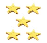 HEANUJJ Guirlande D'étoiles Suspendues en Papier Doré 5pcs, Décoration Tridimensionnelle Scintillante pour Mariage et Fête d'anniversaire Facile à Utiliser