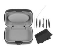 HEANUJJ Kit de Nettoyage Ensemble Complet en Pvc Noir pour Appareils Auditifs Brosse de Nettoyage Réutilisable Stable et Pratique pour Usage Quotidien des Aides Auditives