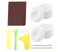 HEANUJJ Kit de Réparation de Porcelaine Blanc 1 Set Résine UV et Particules pour Réparation Multi-usages en Porcelaine et Évier Émaillé