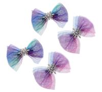 HEANUJJ Lot de 4 Barrettes de Noël en Maille Nœud, Épingles à Cheveux pour Femmes, Légères et Faciles à Porter Quotidien Plusieurs styles