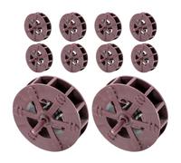 HEANUJJ Micro-Roue de Fontaine à Eau Rotative en Plastique, Lot de 10 | Décor pour Aquarium et Bol de Lotus, Accessoire de Cascade pour Intérieur