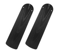 HEANUJJ Pales de Ventilateur de Plafond Lot de 2pcs Imitation Bois en Plastique Noir, Robustes et Légères Accessoires pour Ventilateur de Pièces Détachées la Fête Maison ou Industrie