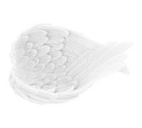 HEANUJJ Plateau Décoratif en Résine Blanc de Plume, Accessoire de Rangement Créatif pour Bijoux et Clés, Maison Cuisine