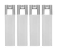 HEANUJJ Poids de Cordon pour Stores Enrouleurs Blanc 4pcs, Accessoires Résistants en Fer et Plastique, Finition Mate Minimaliste, pour Stores sans Cordon