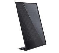 HEANUJJ Porte-menu en Acrylique Noir Coins Arrondis, Résistant à L'usure Chutes, pour Restaurant ou Exposition, Support Vertical pour Cartes et Menus