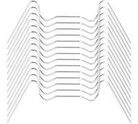 HEANUJJ Résistance à Rouille de Fixation en Acier Inoxydable 50 Clips Forme W pour Panneaux de Verre, Résistance la Rouille, pour Serrage de Jardin et Vitre de Serrage
