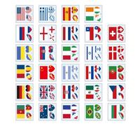 HEANUJJ Tatouages Temporaires Patriotiques pour Visage et Bras, Autocollants Étanches en Papier Transfert, pour Événements Sportifs et Fêtes, Lot de 116 Pièces
