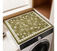 Hearda Housse Machine a Laver Imprimé Floral Champêtre (Vert,60x90cm)