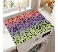 Hearda Housse Machine a Laver, Imprimé Léopard Dessus Tapis Lave Linge, Housse de Protection pour Machine à Laver Top, Tapis de Protection pour Dessus Sèche-Linge Buanderie (Dégradé,50x60cm)