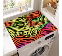 Hearda Housse Machine a Laver Léopard Simple, Dessus Tapis Lave Linge Antidérapant, Housse de Protection pour Machine à Laver Top, Tapis de Protection pour Dessus Sèche-Linge (Coloré,50x60cm)