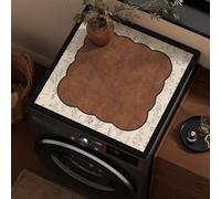 Hearda Housse Machine a Laver Style Pastoral Rétro (Marron,65x90cm)