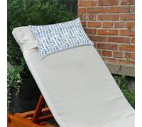 Hearda Lot de 2 Coussin Exterieur Impermeable pour Chaise Longue, Coussins Repose-Tête avec Élastique Réglable pour Décoration de Meubles de Jardin (28x40cm,Style 8)