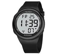 Hearkent Montre parlante numérique - Annonce allemande - Chiffres faciles à lire - 2105, Noir , Pratique :