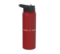 Heart At War - Minimalist Fatigué Humeur dépressive Stainless Steel Insulated Water Bottle