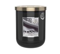 HEART & HOME - Bougie parfumée à base de cire naturelle de soja pour la maison - Grande Jarre Cachemire - Durée de combustion 75h - Cadeau, décoration et parfum pour la maison - pot en verre