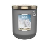 Bougie Heart and Home Grande jarre Linge Frais Blanc Blanc