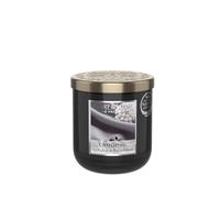 HEART & HOME - Bougie parfumée à base de cire naturelle de soja pour la maison - Petite jarre Cachemire - Durée de combustion 30h - Cadeau, décoration et parfum pour la maison - pot en verre