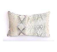 Heart of the home - Coussin design effet python Joha - L. 30 x l. 50 cm - Blanc - Joha Blanc G