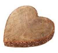 Heart of the home - Décoration de Noël en bois Coeur Natural - Marron cuivré - Noël au naturel Marron G
