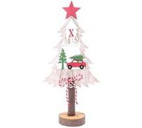 Heart of the home - Décoration de Noël en bois sapin Xmas Tradi - Rouge - Xmas Tradi Beige G