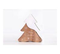 Heart of the home - Décoration de Noël Tree Wooden Natural - Blanc - Noël au naturel Blanc G