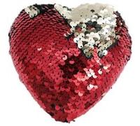 Heart of the home Déco pour Sapin de Noël en Sequin Coeur - Rouge